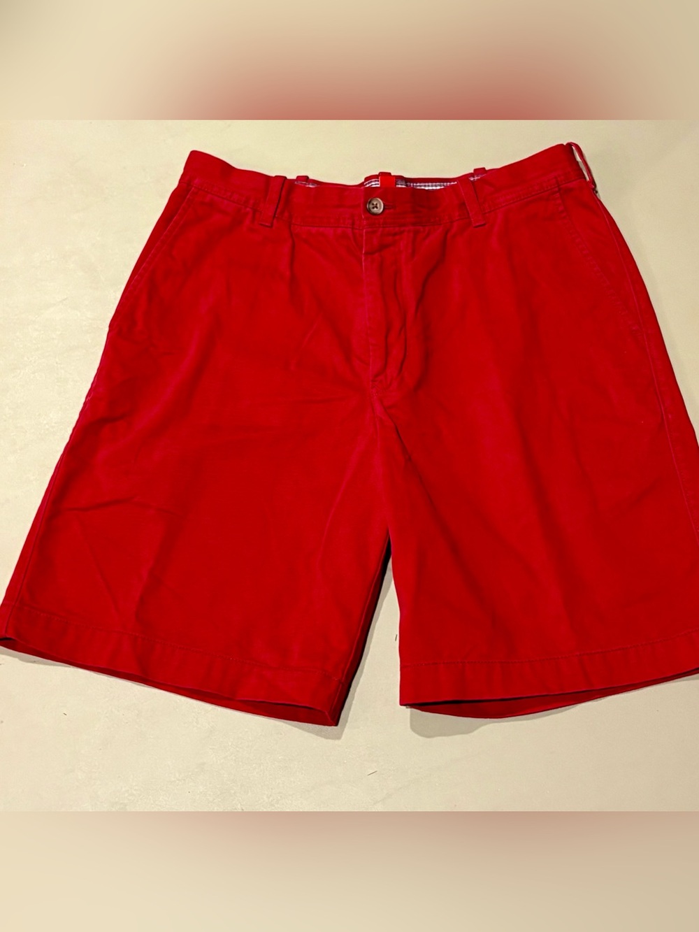 Izod Classic Red Cotton Shorts